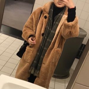 Long teddy coat